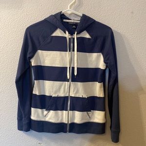 American Living striped zip up hoodie size XS